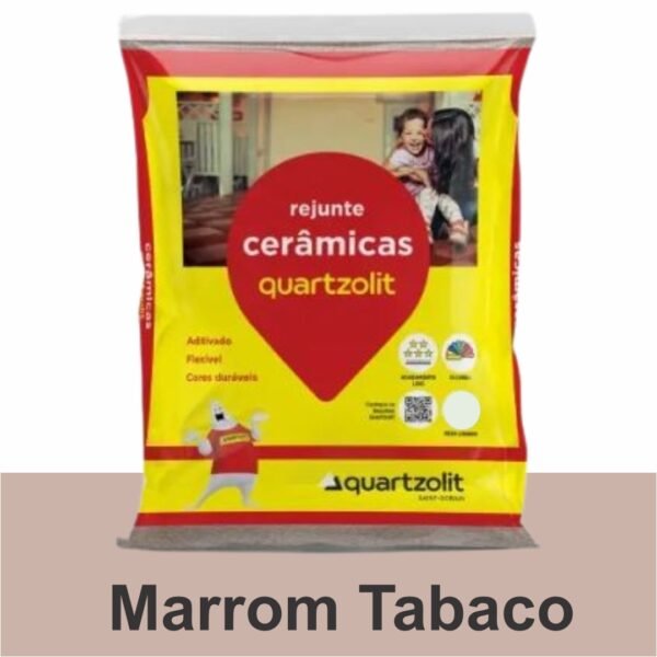 REJUNTE CERAMICO FLEX 5KG MARROM TABACO QUARTZOLIT