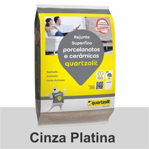 REJUNTE PORCELANATO FLEX 1KG CINZA PLATINA QUARTZOLIT