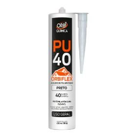SELANTE PU 40 ORBIFLEX 380G ORBI PRETO