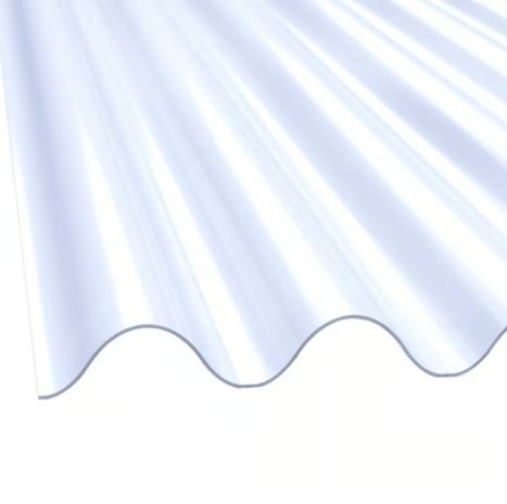 TELHA ONDULADA TRANSLUCIDA POLIPROPILENO 2,44X0,50 FIBRARTE