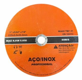 DISCO CORTE INOX 9" x 5/64 x 7/8 230X2,0X22,23MM BONO