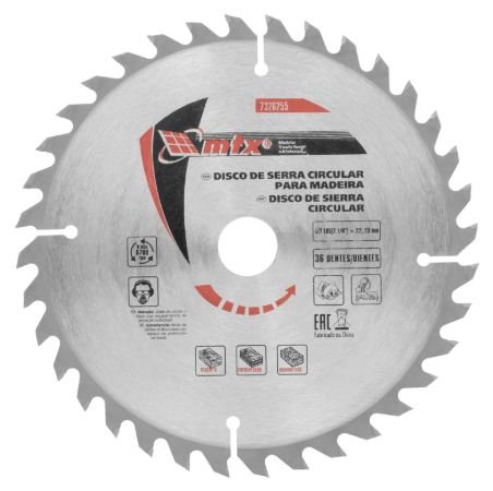 DISCO SERRA CIRCULAR WIDEA 185MM 7.1/4 X 22,23 MM 36D MTX 7326255