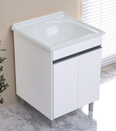 TANQUE 1 BOCA COM GABINETE AMELIA 61X61X84CM BRANCO RORATO 598009