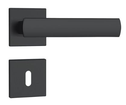 FECHADURA ROSETA QUAD PRETO FOSCO (35) 813/35 INTERNA STAM 41759