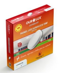PAINEL LED RED SOBREPOR ECO 18W 6500K BIV OUROLUX 02909