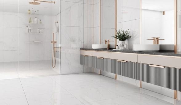 PORCELANATO CALACATA LIGHT 80X80 POLIDO RETIFICADO GAUDI (2,57)