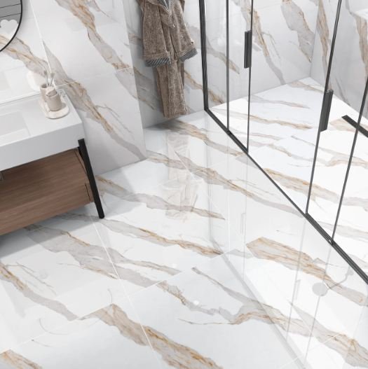 PISO HD CALACATA BIANCO 81X81 POLIDO FORMIGRES (1,97) RETIFICADO