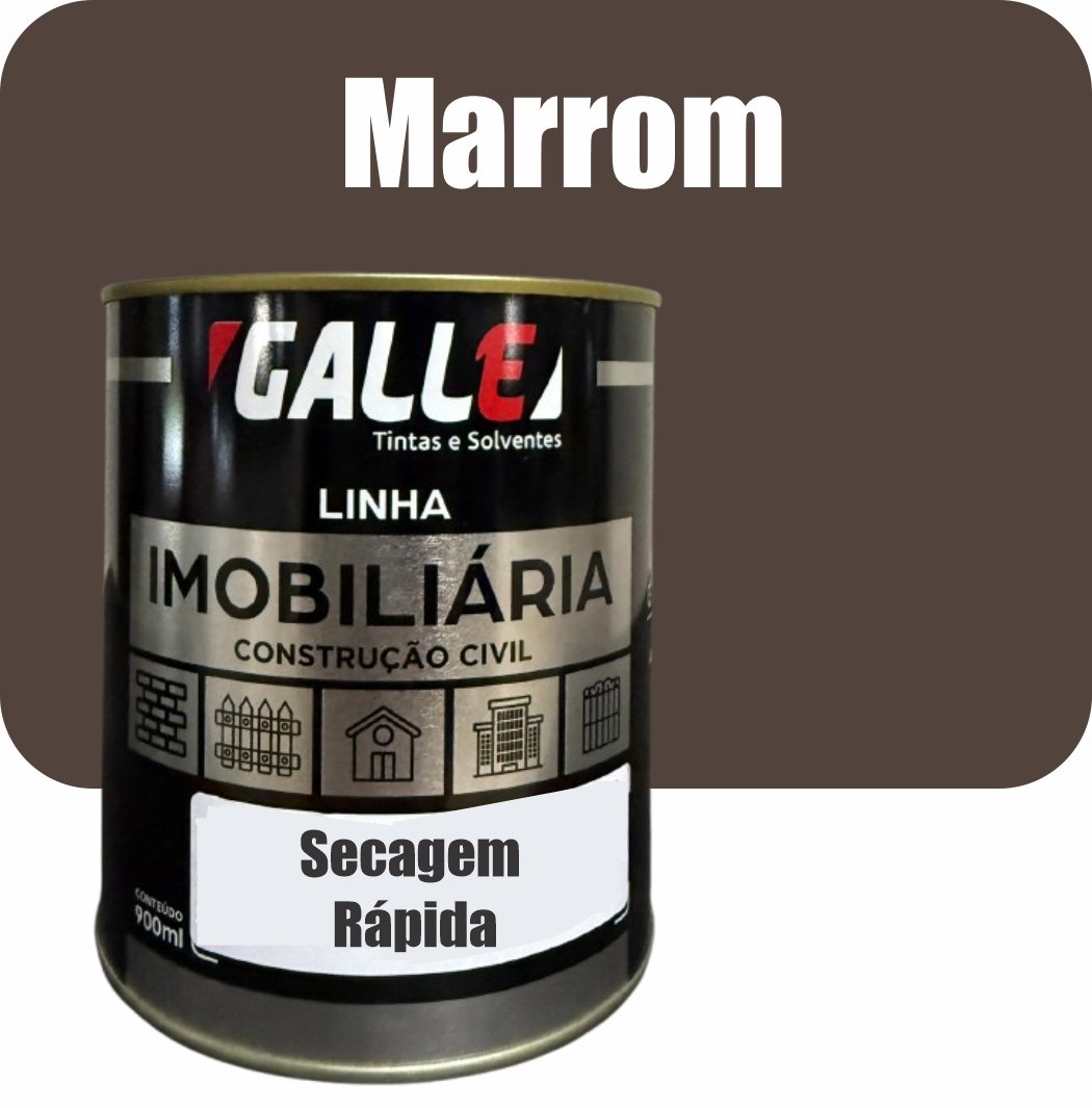 c8236980-1050-455f-afd4-a695c5468c8a ESMALTE SINTETICO SECAGEM RAPIDA BRILHANTE 0,9L MARROM GALLE
