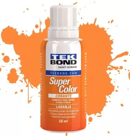 CORANTE LIQUIDO SUPER COLOR 50ML LARANJA TEKBOND