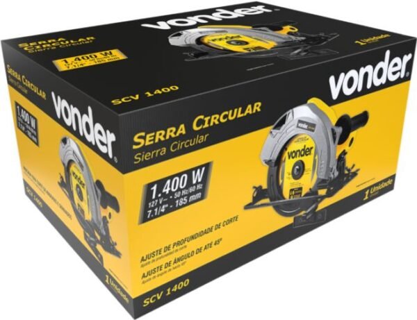SERRA CIRCULAR 7.1/4 SCV1400 1400W 127V VONDER 6001140127