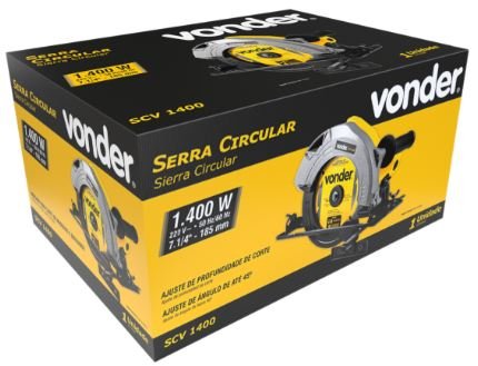 SERRA CIRCULAR 7.1/4 SCV1400 1400W 220V VONDER 6001140230
