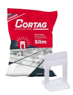 ESPAÇADOR NIVELADOR PISO SLIM CORTAG 3,0MM PACOTE C/100 62859