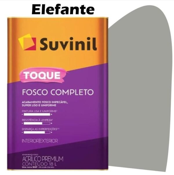 TINTA ACRILICA TOQUE FOSCO COMPLETO 18L ELEFANTE SUVINIL