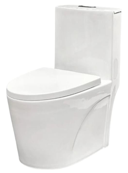 COMBO BACIA COM CAIXA MONOBLOCO C/ ASSENTO SOFT CLOSE BRANCA CASA VILA