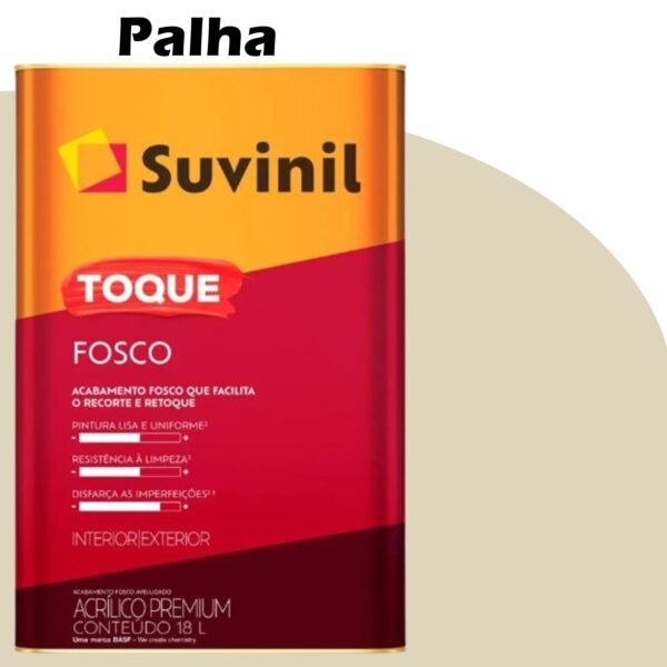TINTA ACRILICA TOQUE FOSCO (CLASSICA) 18L PALHA SUVINIL