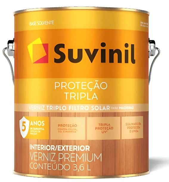 VERNIZ FILTRO SOLAR TRIPLA PROTECAO BRILHANTE 3,6L IMBUIA SUVINIL