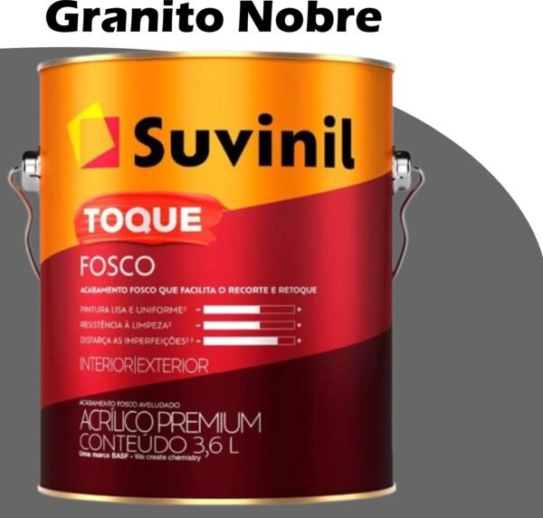 TINTA ACRILICA TOQUE FOSCO (CLASSICA) 3,6L GRANITO NOBRE SUVINIL