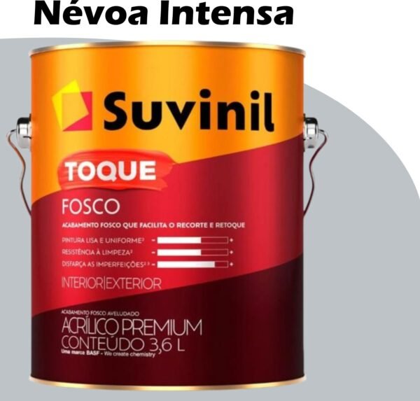 TINTA ACRILICA TOQUE FOSCO (CLASSICA) 3,6L NEVOA INTENSA SUVINIL
