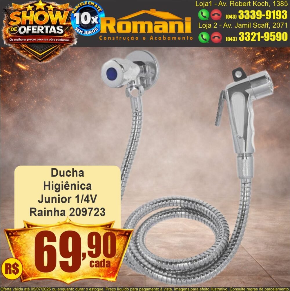 ducha higienica junior rainha show de ofertas promocao