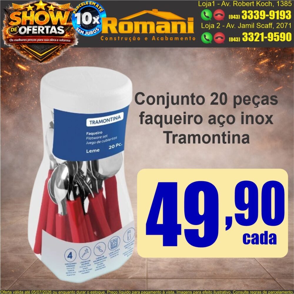 faqueira tramontina show de oferta promocao