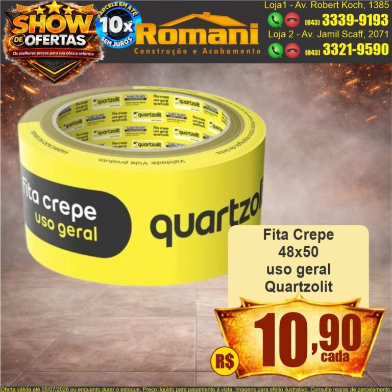 fita crepe 48x50 quartzolit show de ofertas promocao