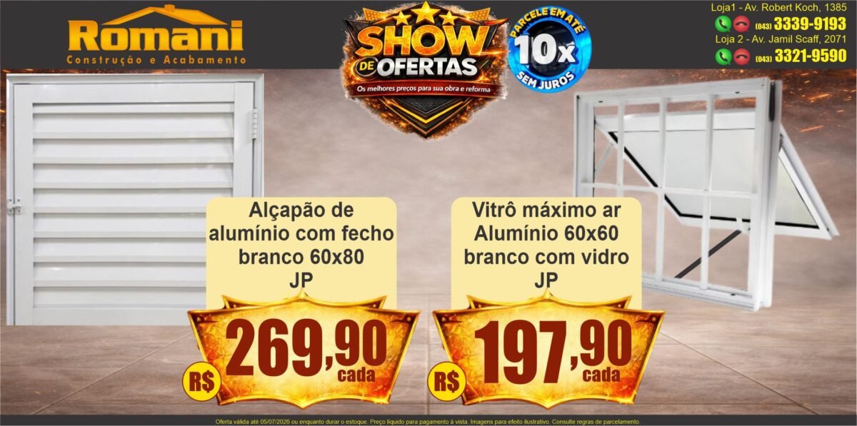 gr_ alcapao 60x80 + vitro maximo ar com grade 60x60 branco com vidro jp show de ofertas promocao