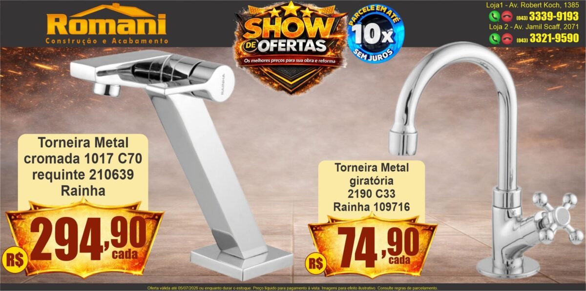 gr_ torneira lavatorio 2190 c33 + torneira requinte cromada rainha show de ofertas promocao