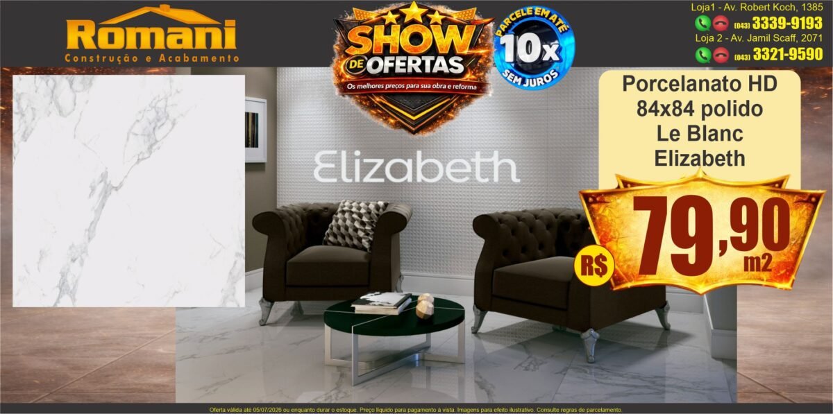 gr_porcelanto le blanc 84x84 polido elizabeth show de ofertas promocao