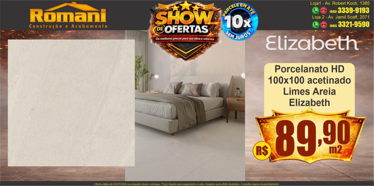 gr_porcelanto limes areia acetinado 100x100 elizabeth show de ofertas promocao