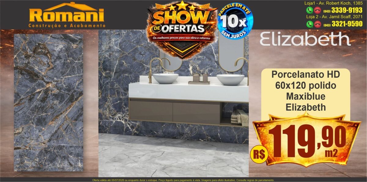 gr_porcelanto polido 60x120 maxiblue elizabeth show de ofertas promocao