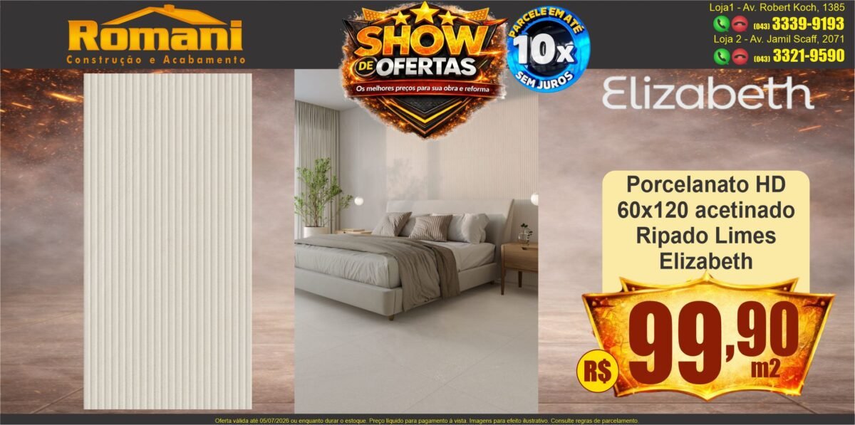 gr_porcelanto ripado limes areia mate 60x120 elizabeth show de ofertas promocao
