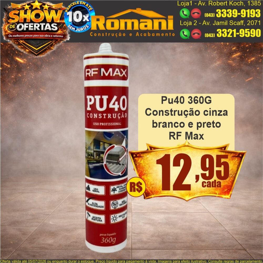 pu40 rf max show de ofertas promocao