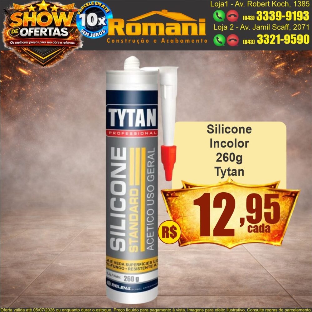 silicone titan 260g show de ofertas promocao